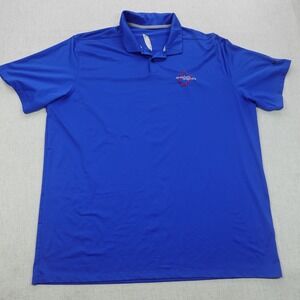 Nike Polo Shirt Mens XL Quantum Loophole Lightning Golf Performance